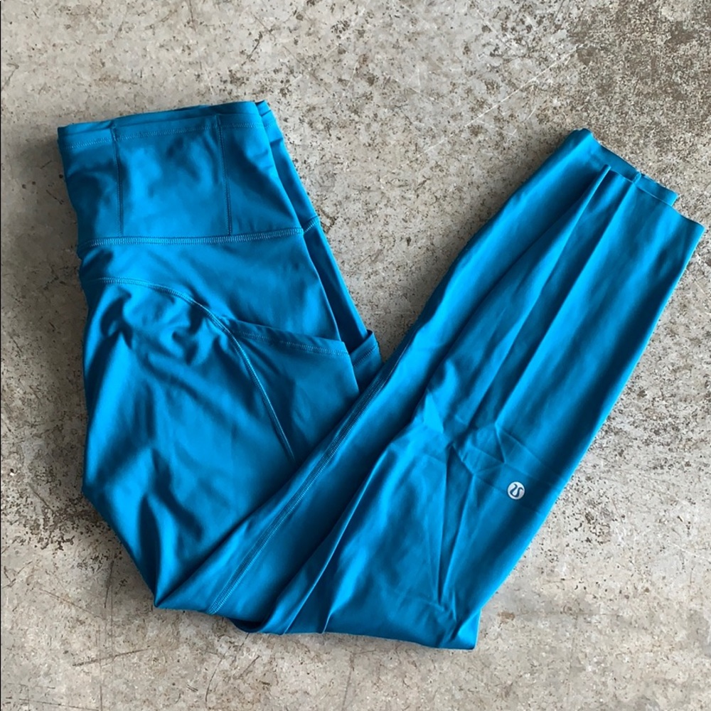 Lululemon Fast and Free Leggings - Cobalt Blue